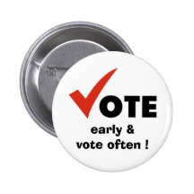 vote pinback buttons