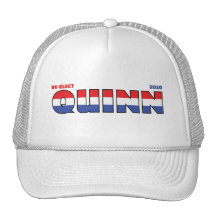 Vote Quinn 2010 Elections Red White and Blue Mesh Hats