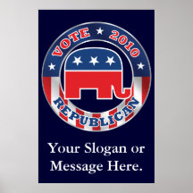 Vote Republican 2010 Custom Poster