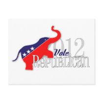 Vote Republican 2012 Greeting Cards! Post Card