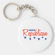 Vote Republican (Stars) Keychains