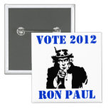 VOTE RON PAUL 2012 PINS