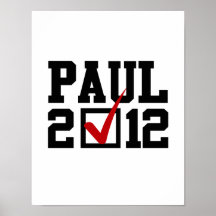 VOTE RON PAUL 2012 PRINT