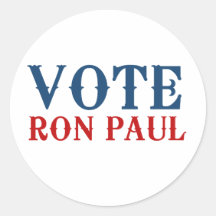 VOTE RON PAUL 2012 STICKERS