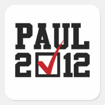 VOTE RON PAUL 2012 STICKERS