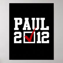 VOTE RON PAUL 2012 (white) Posters