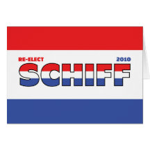 Vote Schiff 2010 Elections Red White and Blue Cards