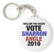 Vote Sharon Angle for US Senate 2010 Keychains