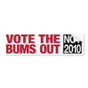 Vote the Bums Out bumper sticker bumper stickers