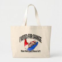 Voted For Change Canvas Bags