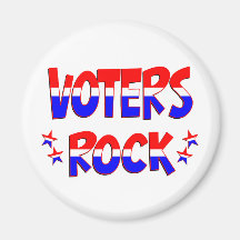 Voters Rock Fridge Magnet