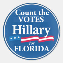 Votes de Clinton pour l'autocollant de la FLORIDE