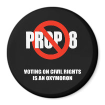 VOTING ON CIVIL RIGHTS IS AN OXYMORON FRIDGE MAGNET