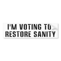 Voting To  Restore Sanity