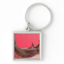 Votive ship keychains
