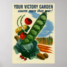 Votre affiche de jardin de victoire (dans beaucoup