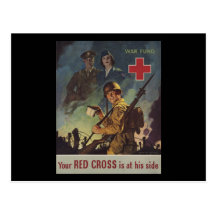Votre Croix-Rouge est sur son côté Carte Postale