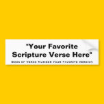 Votre écriture sainte préférée de bible ici autocollants pour voiture