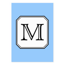 Votre lettre. Monogramme fait sur commande. Blanc  Cartes De Visite Professionnelles
