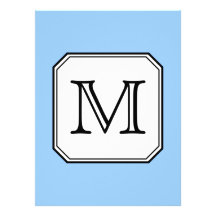 Votre lettre. Monogramme fait sur commande. Blanc  Faire-parts