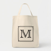 Votre lettre. Monogramme fait sur commande. Noir e Sacs