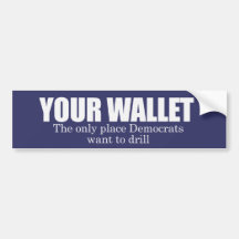 Votre portefeuille Bumpersticker Autocollants Pour Voiture