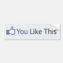 Vous aimez ce Facebook (l'adhésif pour pare-chocs) Autocollants Pour Voiture