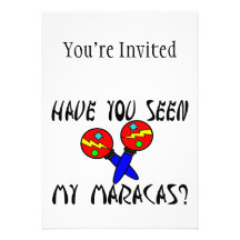 Vous avez vus mes maracas invitations personnalisées