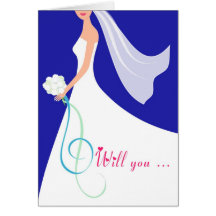 vous ? Carte de demoiselle d'honneur de Cutstom - 