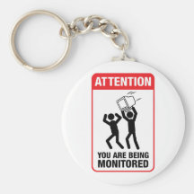 Vous êtes surveillés - humour de bureau porte-clés