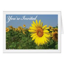 Vous êtes tournesol invité cartes de vœux