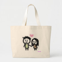Vous 'n j'ensemble sac en toile