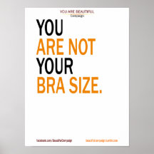 Vous n'êtes pas votre affiche de taille de soutien