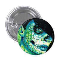 Vous rappelez-vous ? Fille de crâne de sucre Badge Avec Épingle