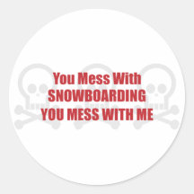 Vous salissez avec vous faire du surf des neiges d autocollants