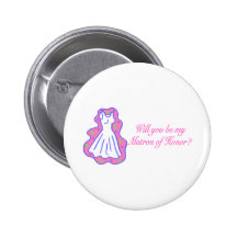 Vous serez ma dame de honneur (la robe) pin's avec agrafe