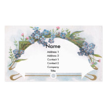 Voûte des myosotis des marais bleus cartes de visite professionnelles