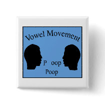 Vowel Movement - Blue Button