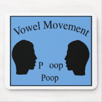 Vowel Movement - Blue Mouse Mats