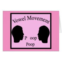 Vowel Movement - Pink Cards