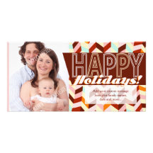 Vox Geo Happy Holidays Custom Photo Card