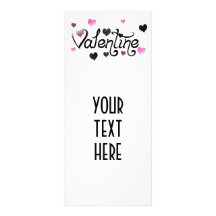 Voxeed Valentine Heart Splash Rack Card Design