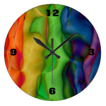 Voyage acide de hippie psychédélique d'arc-en-ciel horloges murales