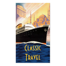 Voyage classique de bateau de croisière carte de visite