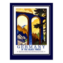 Voyage vintage Allemagne de carte postale