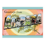 Voyage vintage de l'Alabama - Alabama Cartes Postales