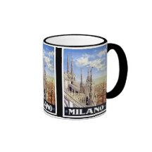 Voyage vintage de Milan Italie Tasse À Café