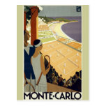 Voyage vintage de Monte Carlo Monaco Carte Postale