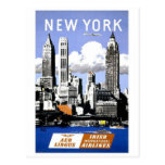 Voyage vintage de New York City Carte Postale