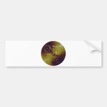 Voyager 1 and 2 Golden Record Sounds of Earth Bumper Stickers